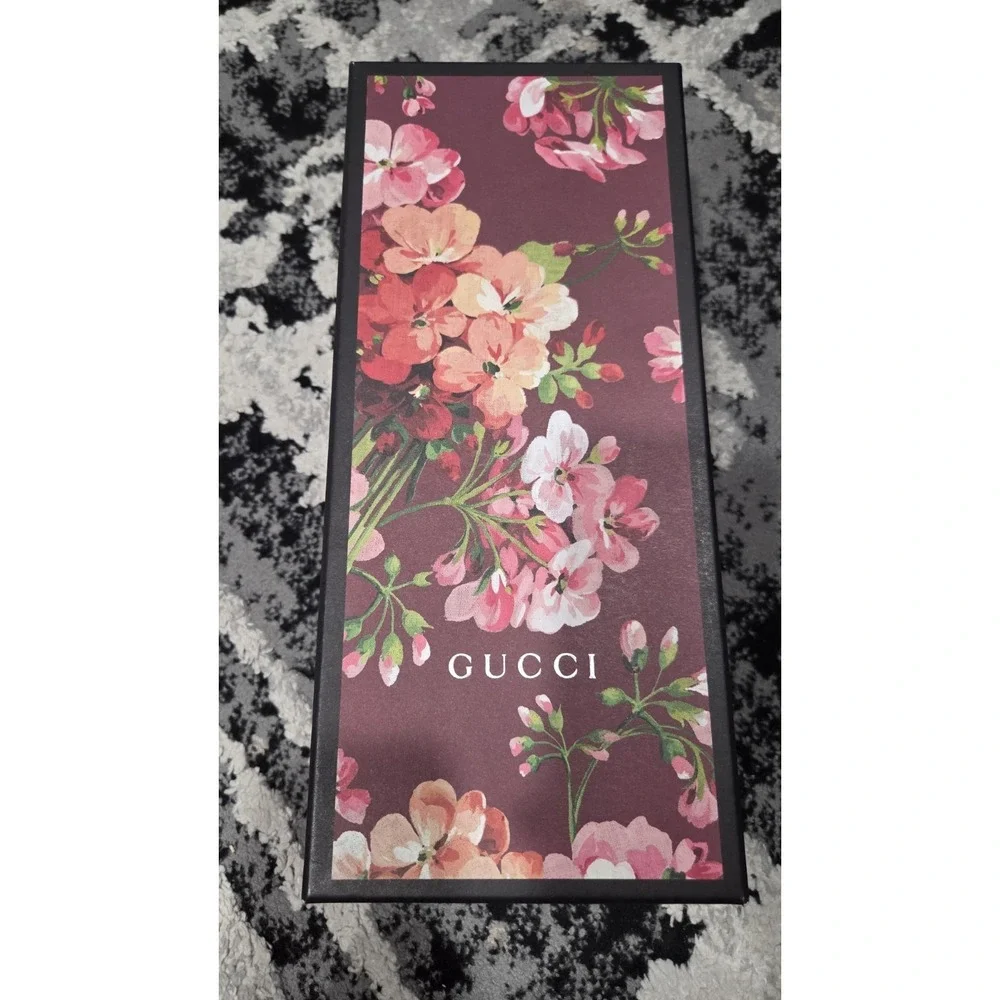 Gucci Burgundy Floral Shoe Box